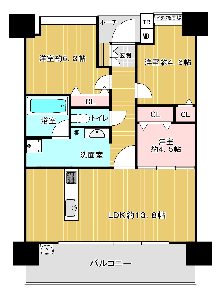 大阪環状線「寺田町駅」徒歩4分 アルス寺田町 5階 