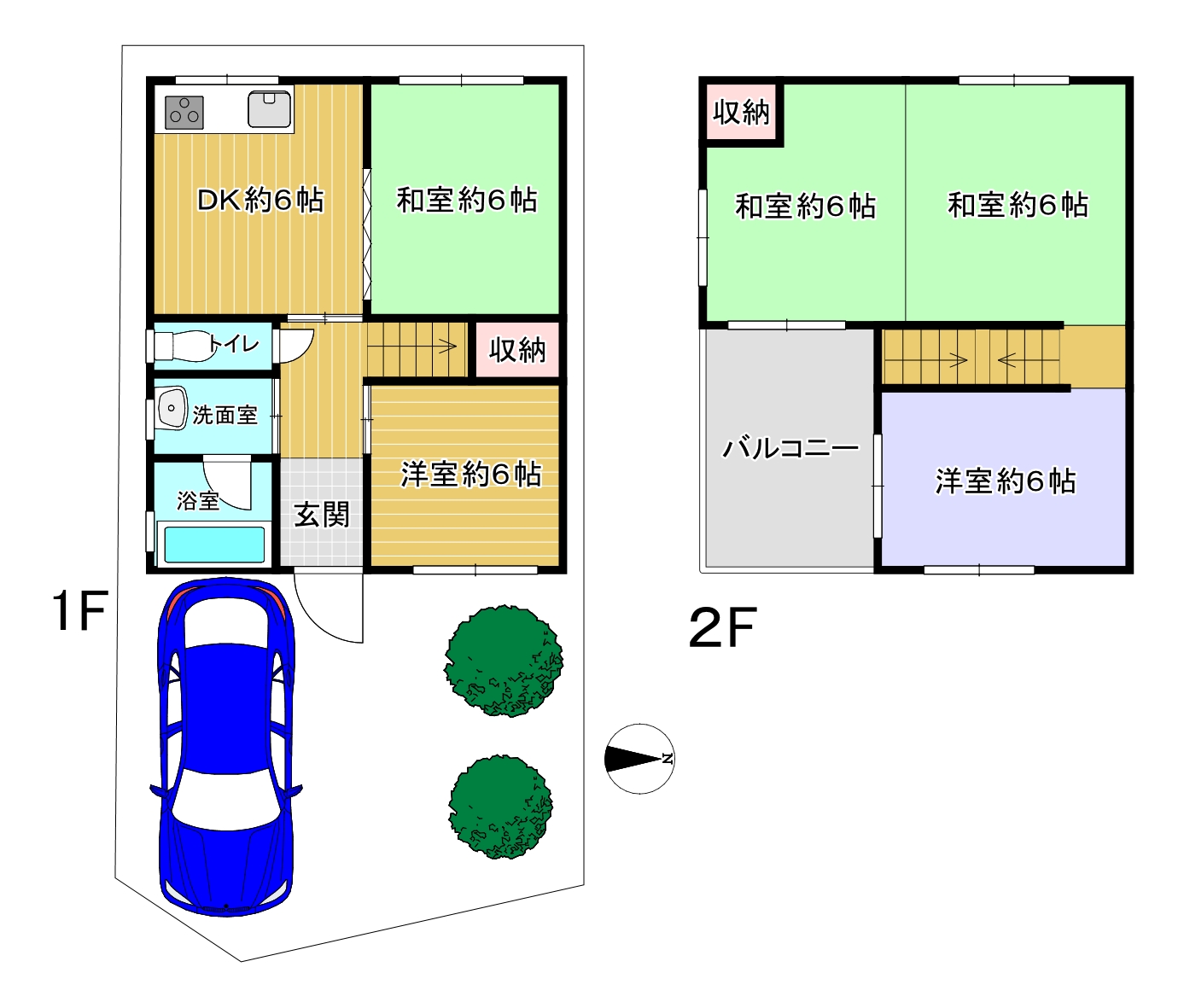 堺市美原区平尾 中古戸建 2階建て階 